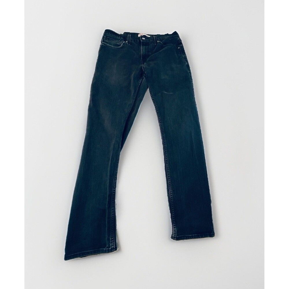 Levi's Signature Jeans Size 32x32 Men’s Slim Mid Rise Black Denim Casual Western